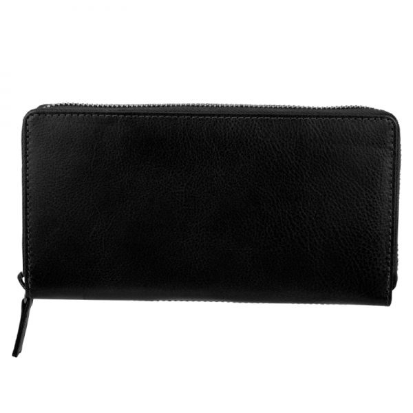 Bugatti-LADIES WALLET IDENTITY BLOCK IN LEATHER, BLACK